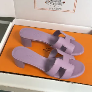 Hermès Oran Heels – purple product view 1