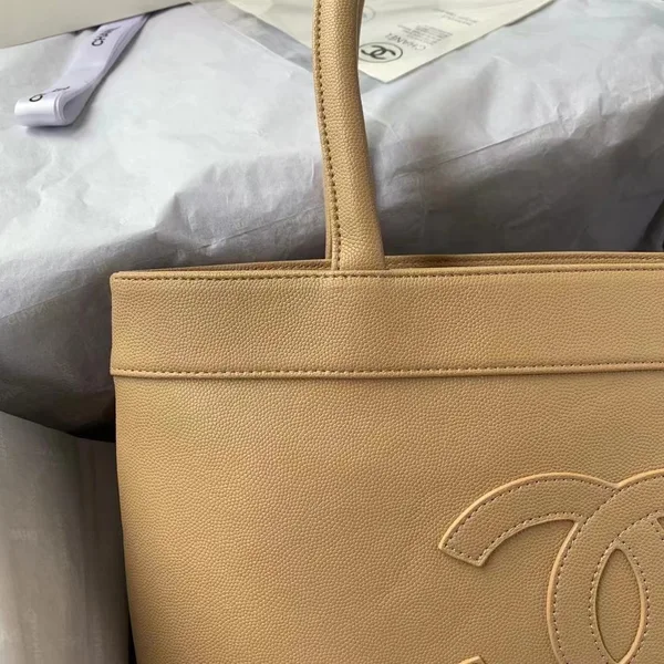 Chanel Vintage Classic Handbags Lock Gold Nude 30x21x8cm product view 7