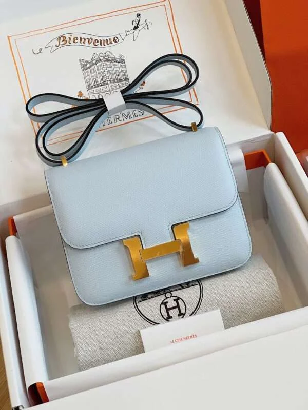 Hermès Constance Bag Epsom Gold Light Blue Handbags 19 cm product view 1