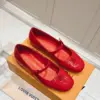 Louis Vuitton Women Red Patent Leather Mary Jane Flats product view 3