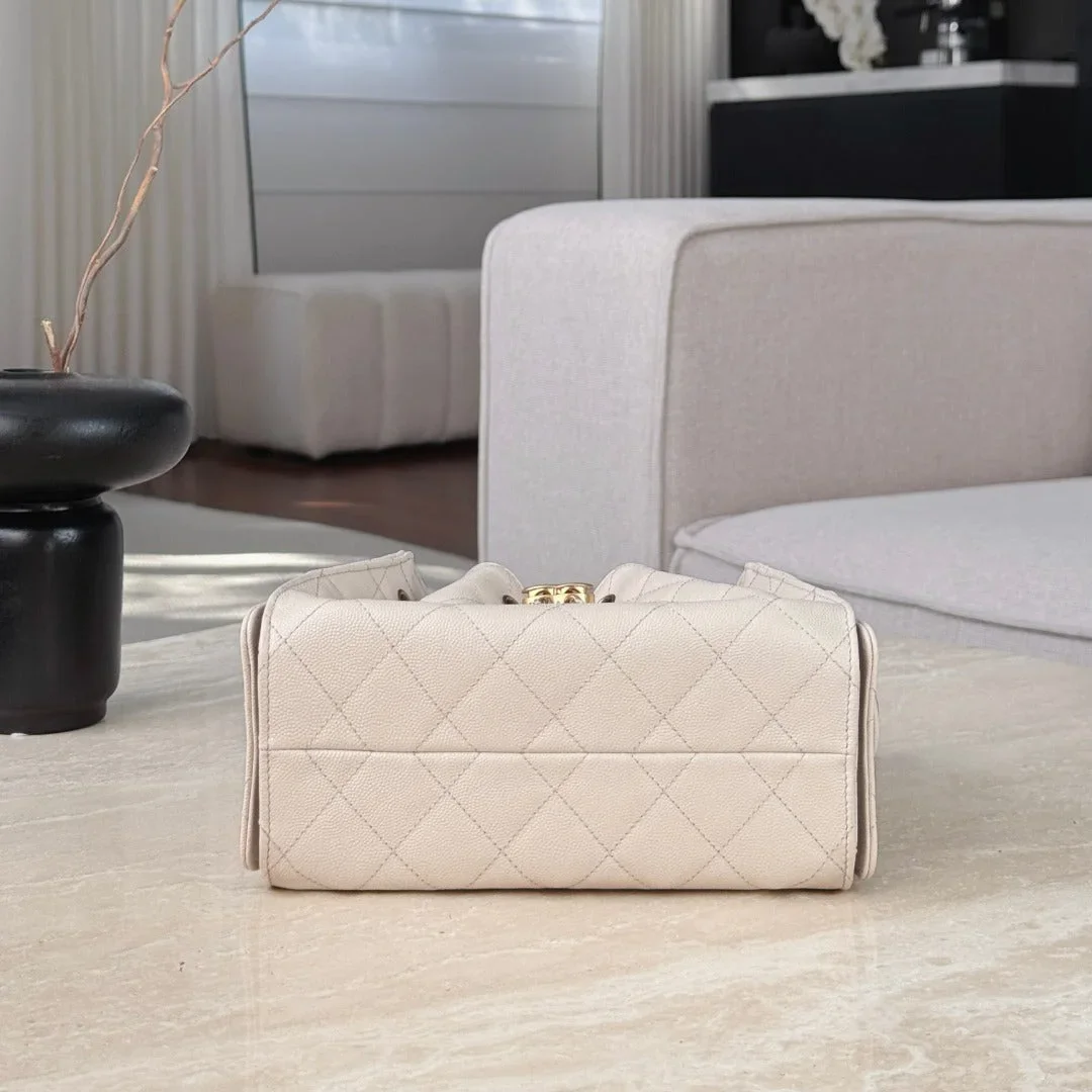 Chanel 25 Mini Size Beige With Gold Hardware Bag product view 3