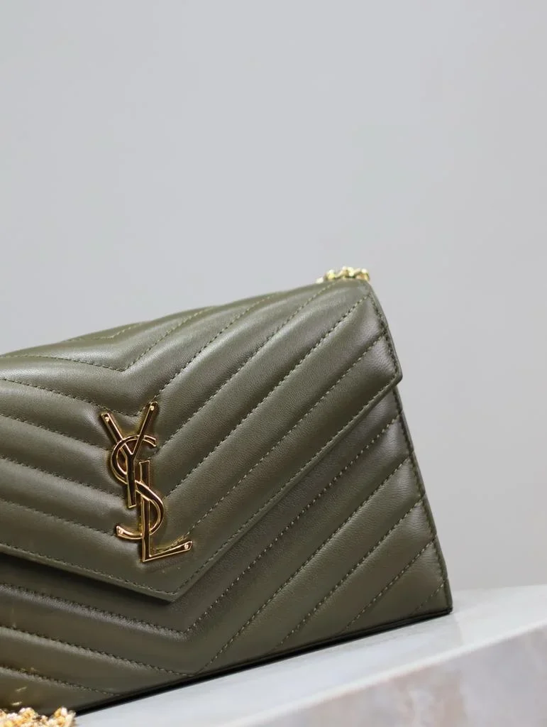 Saint Laurent chain wallet dark green Bag product view 4