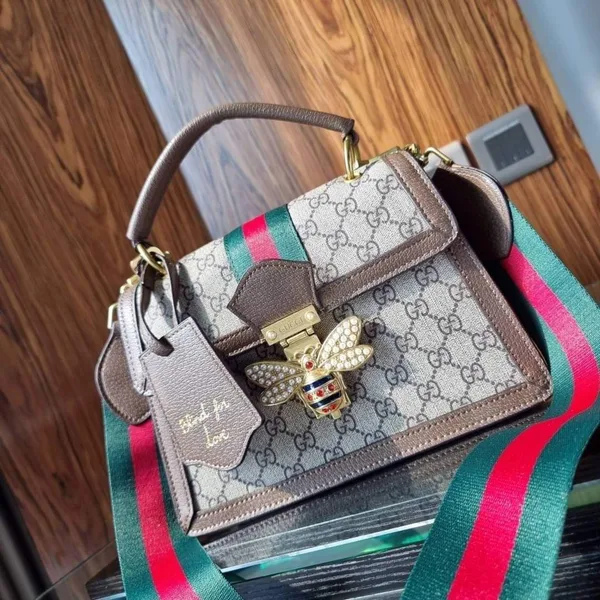 Gucci Queen Margaret Leather Handbag product view 4