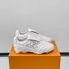 Louis Vuitton Men White Leather Sneakers product view 1