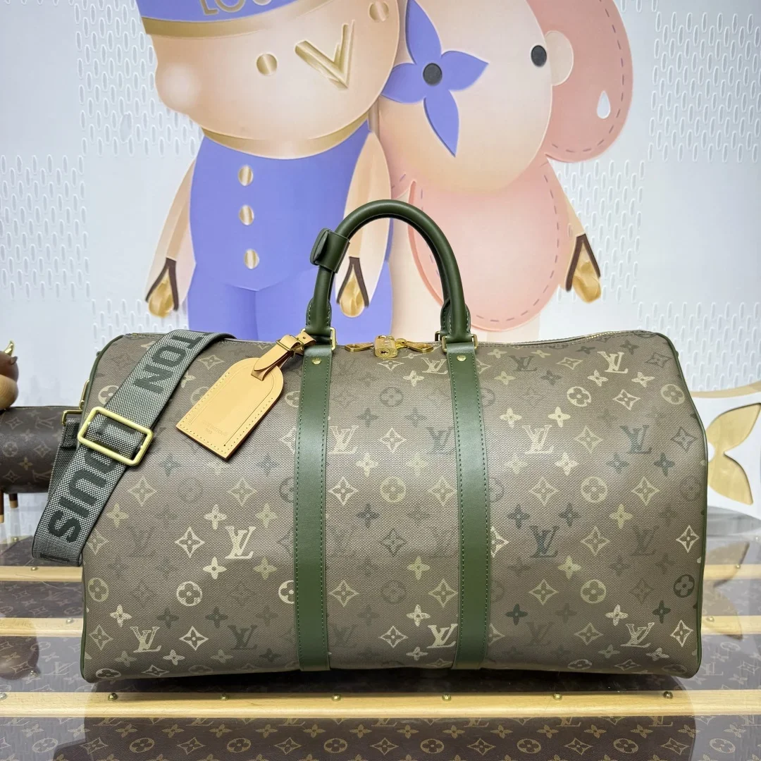 Louis Vuitton Keepall Bandoulière Khaki Green Monogram Bag product view 1