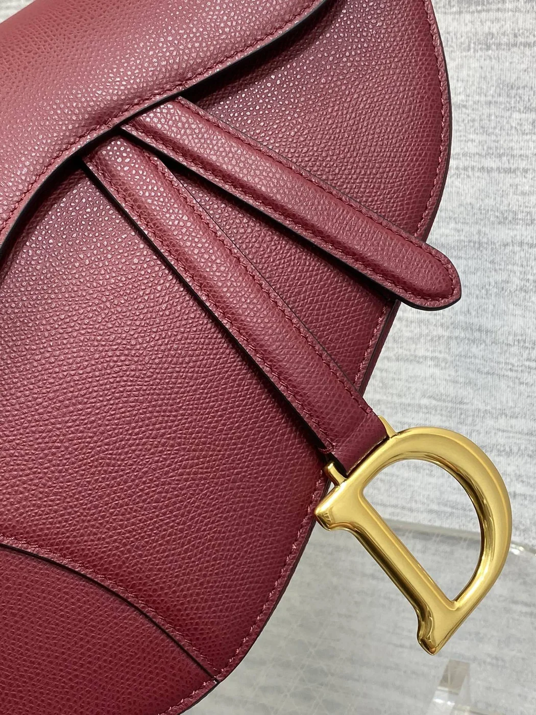 Dior Saddle Bag in Red Gold Hardware product view 2