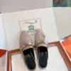 Hermès Women Beige Suede Mules product view 4