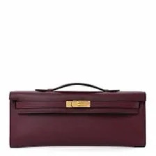 Hermès Kelly Clutch Burgundy product view 1