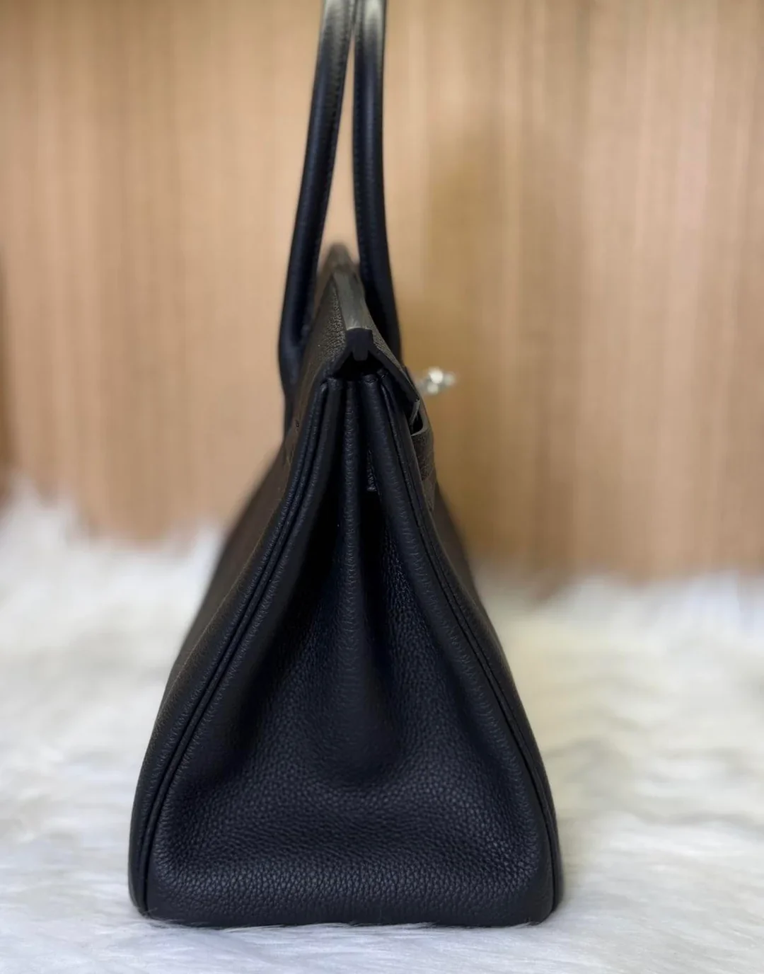 Hermès Birkin 25 Black Togo Leather With Palladium Hardware Bag product view 4