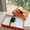 Hermès Women Silver Leather Mary Jane Heels product view 3