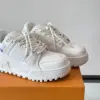 Louis Vuitton Men White Leather Sneakers product view 5