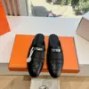 Hermès Women Black Leather Mules product view 1