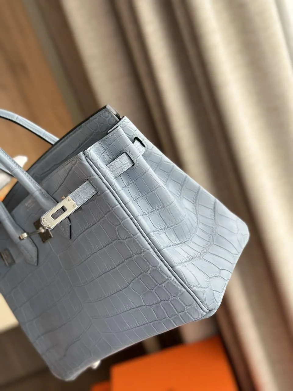 Hermès Birkin Hand Sewing Imported Leather Handbags 25 cm product view 6