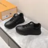 Louis Vuitton Women Black Leather Sneakers product view 3