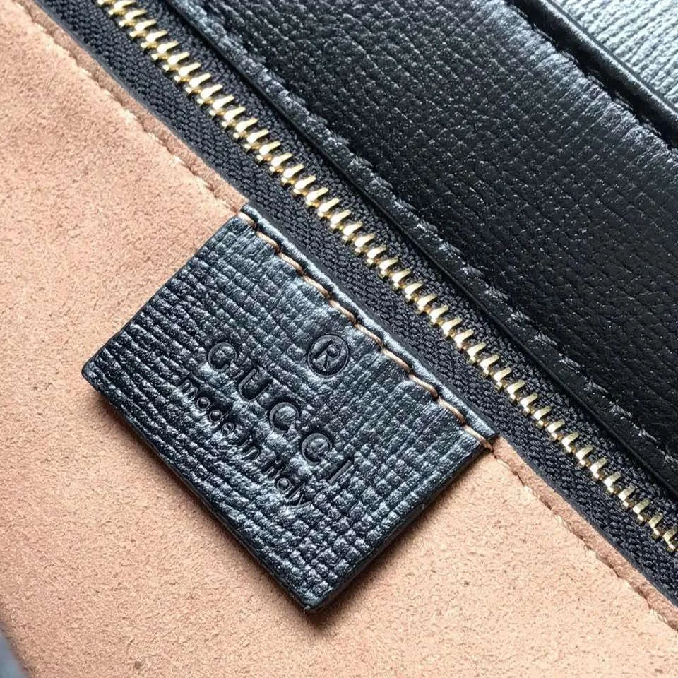 Gucci 1955 Horsebit Handbag Black Smooth Leather 25 cm product view 9