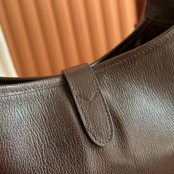 Gucci 26S Jackie Slim Shoulder Bag 28 In Dark Brown Calfskin product view 7