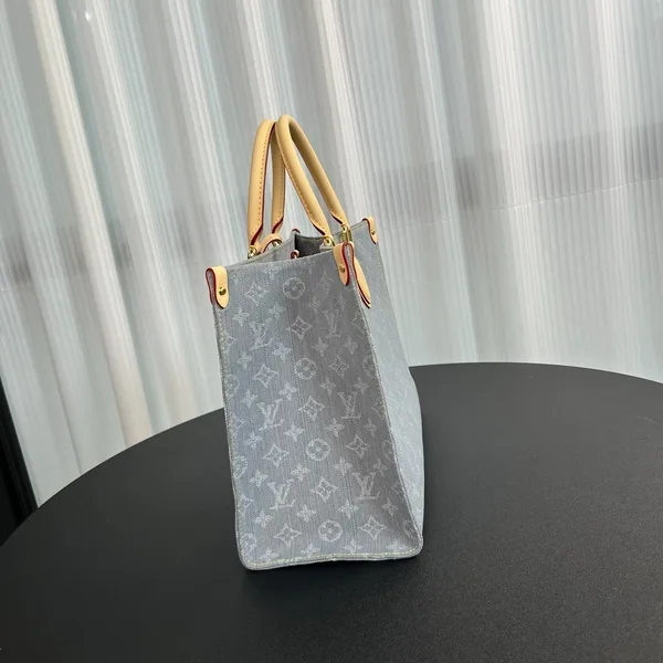 Louis Vuitton OnTheGo MM Monogram Denim canvas Bag product view 4