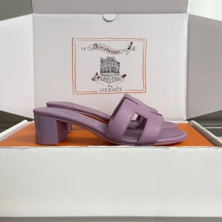 Hermès Oran Heels – purple product view 2
