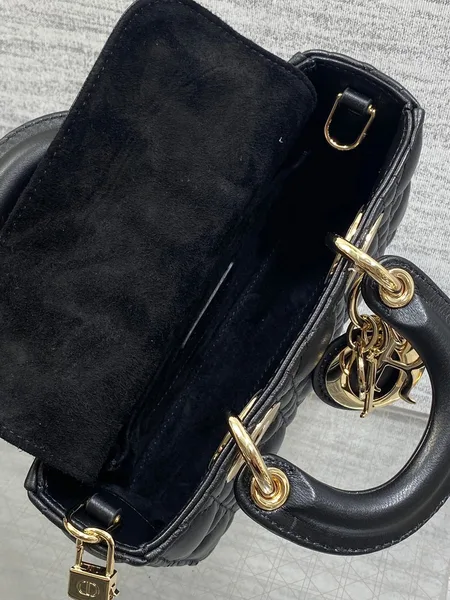 Dior 25S Micro Lady D-Joy 19 In Black Gold Hardware Bag product view 4