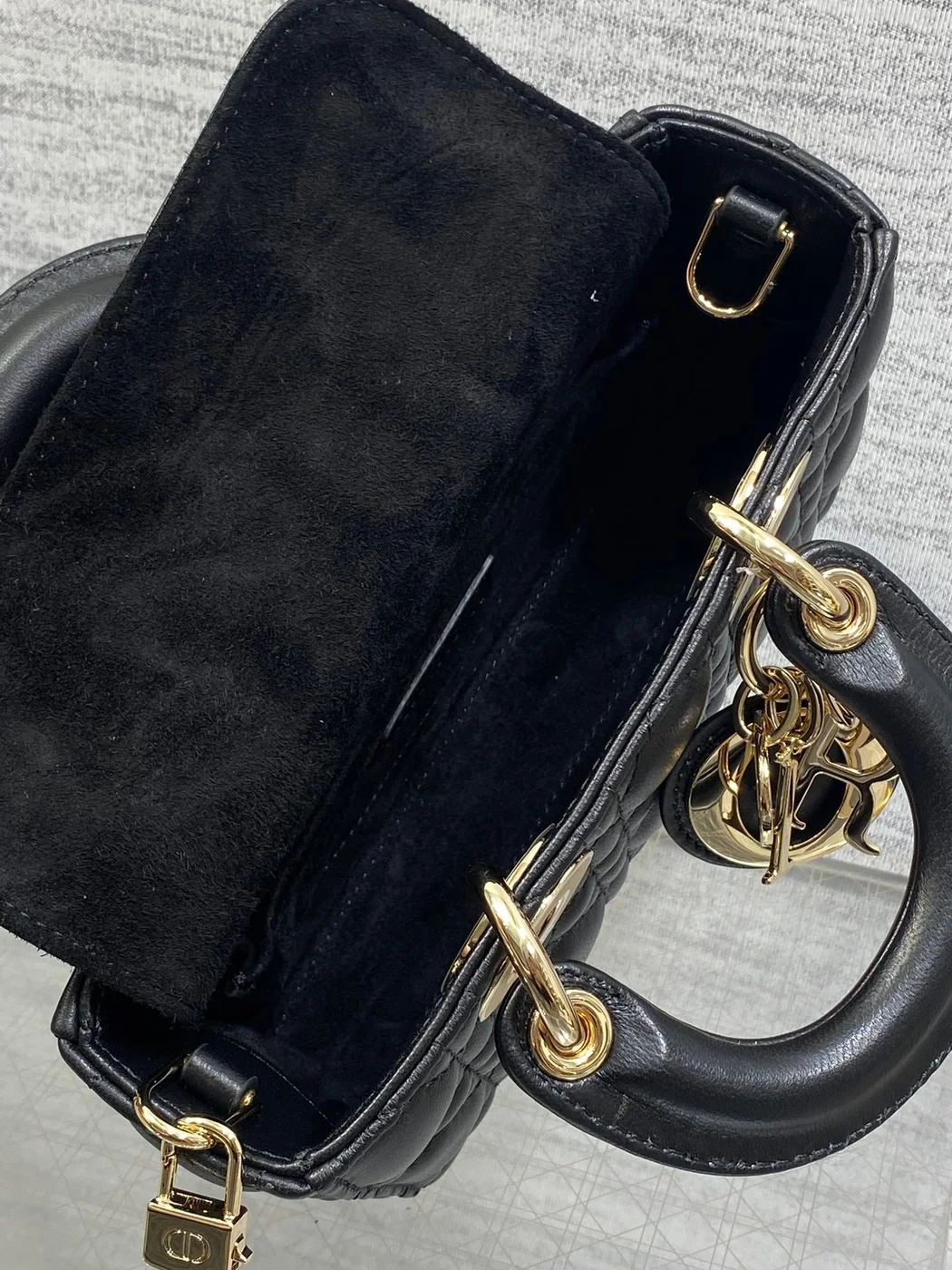 Dior 25S Micro Lady D-Joy 19 In Black Gold Hardware Bag product view 4