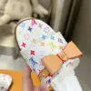 Louis Vuitton Women White Leather Multicolor Monogram Mules product view 2