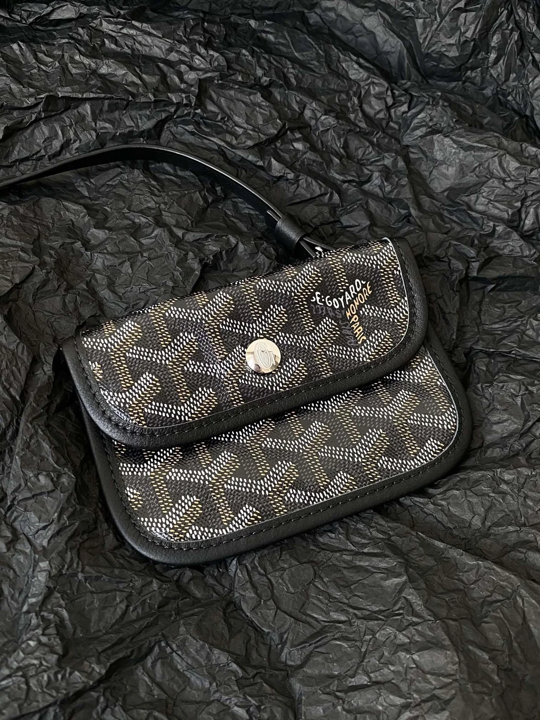 Goyard Goyardine Reversible Mini Anjou Black 1661918 Bag product view 7