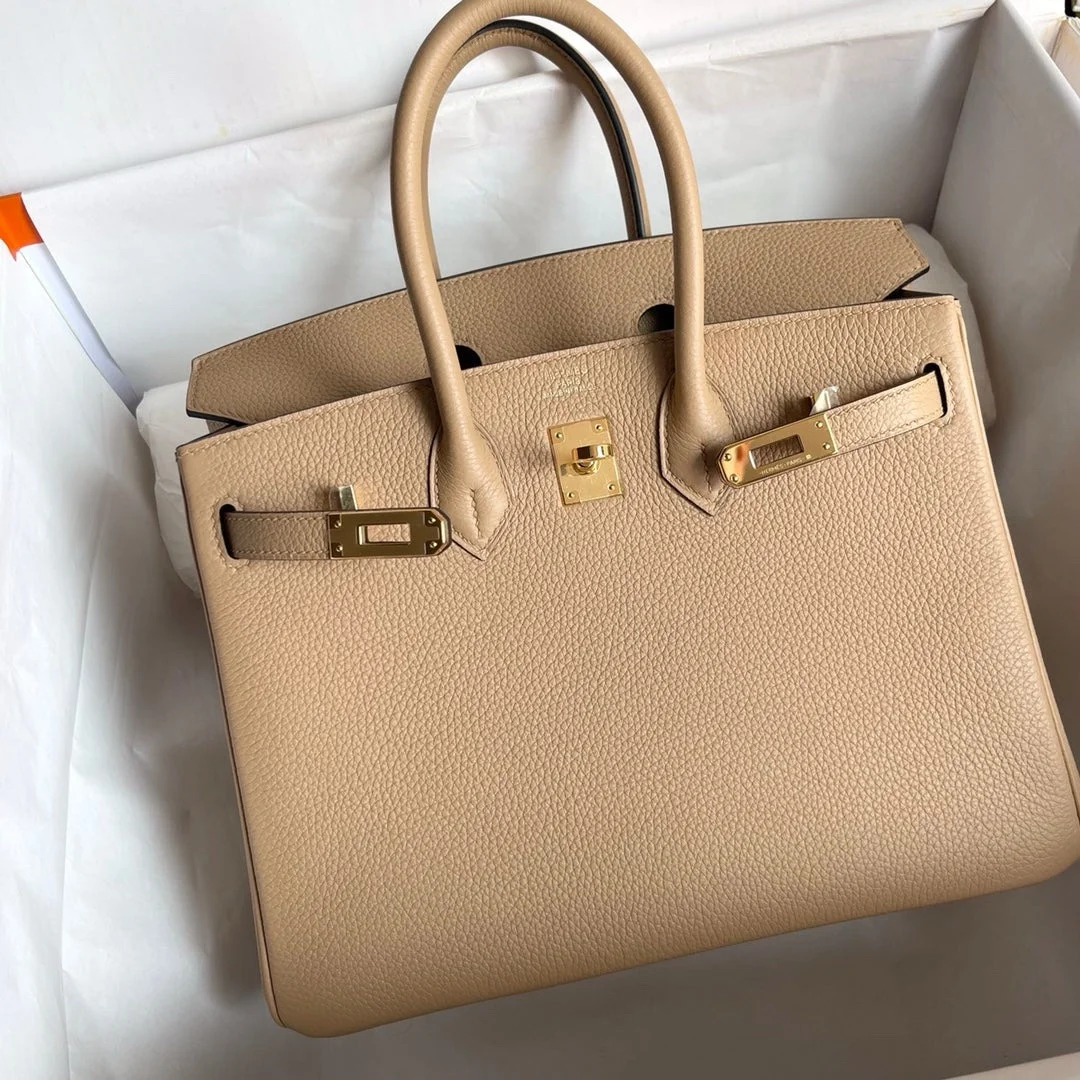 Hermès Birkin Beige Togo 25 Gold Hardware Bag product view 2