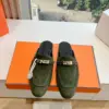 Hermès Women Green Suede Mules product view 1