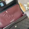 Chanel Classic Handbags Woman’s Black Leather Lock Silver 23 cm product view 7