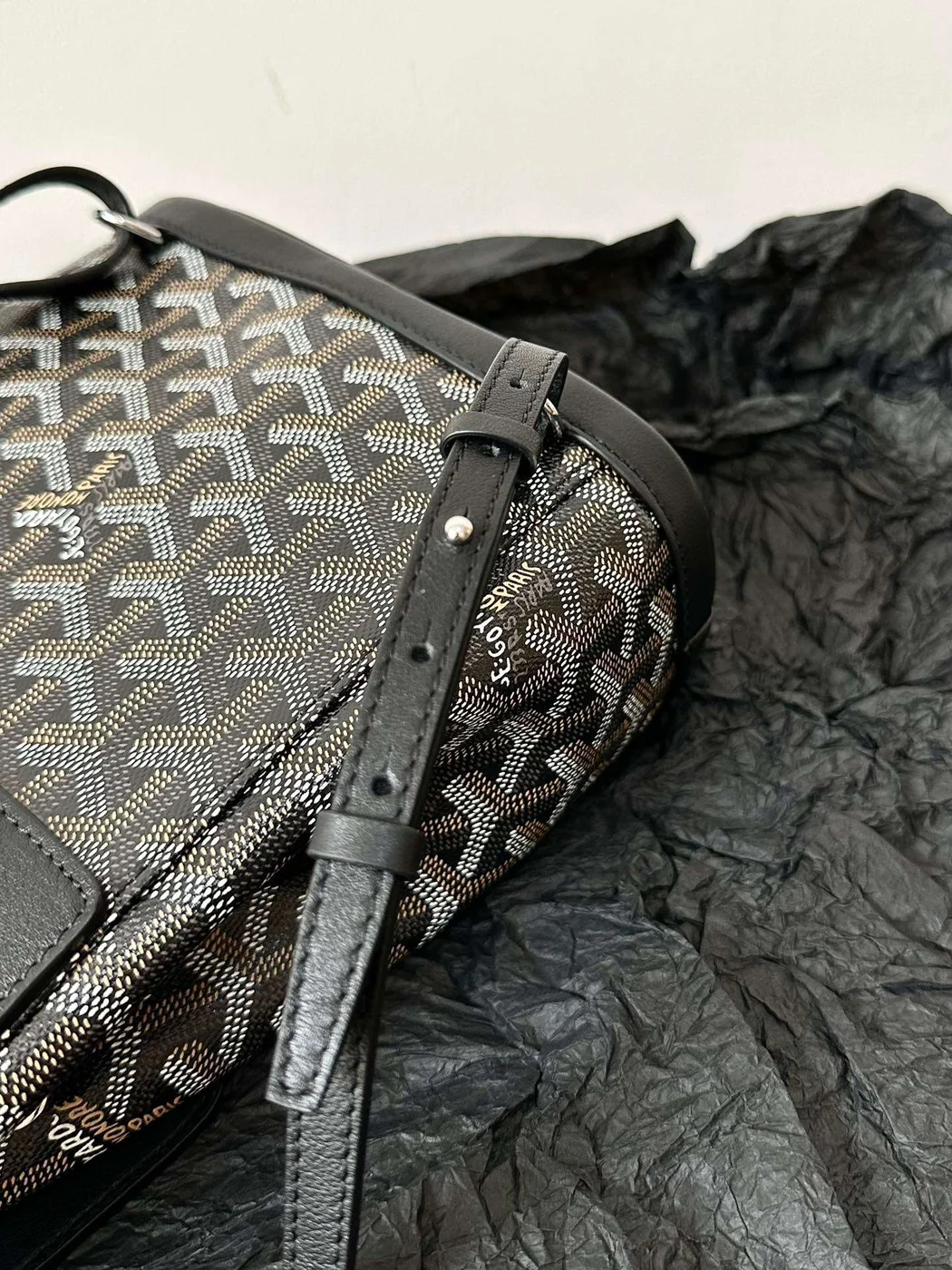 Goyard Mini Backpack Black Monogram Pattern Size 23x19cm product view 7