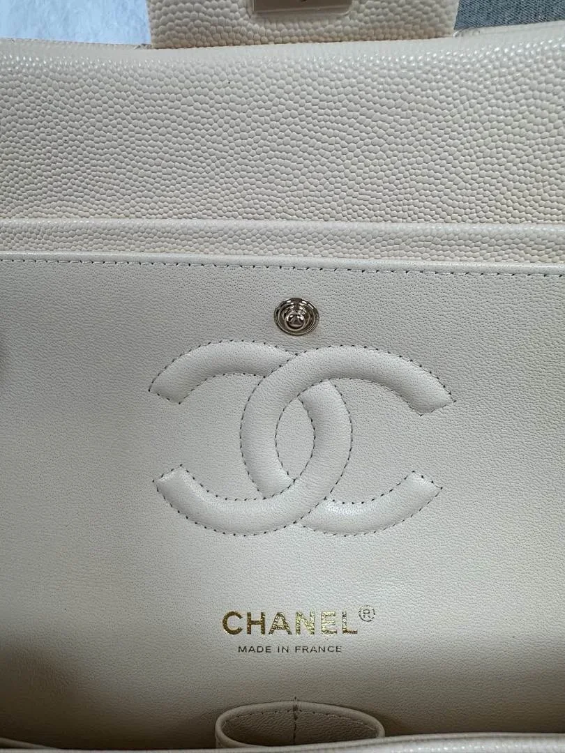Chanel Classic Flap Medium Beige Gold Hardware Bag product view 6