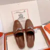 Hermès Women Brown Leather Slip On Mules product view 4