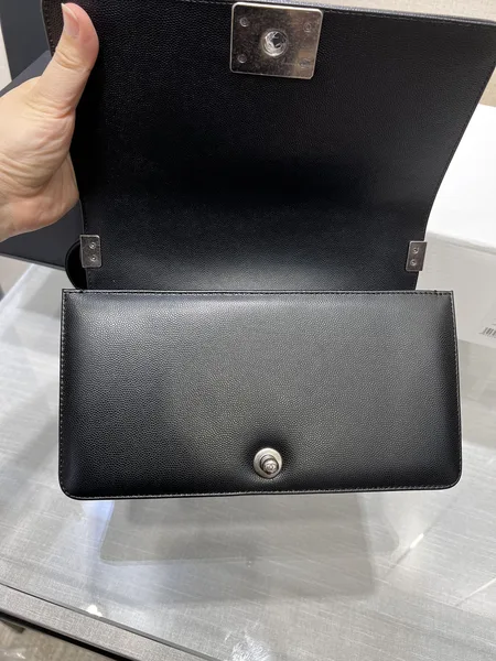 Chanel Boy Black Silver Hardware Woman’s 20 cm Bag product view 6