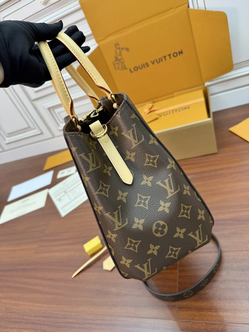 Louis Vuitton Monogram Canvas Montaigne MM Bag product view 3