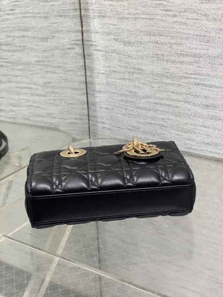 Dior 25S Micro Lady D-Joy 19 In Black Gold Hardware Bag product view 6