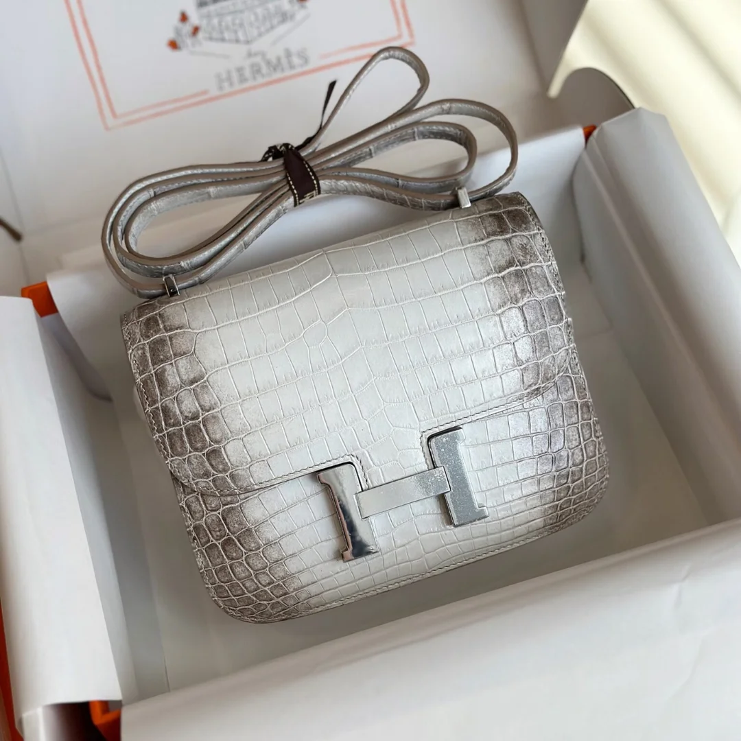 Hermès Constance 19 Himalaya Crocodile Leather Palladium Hardware Bag product view 1