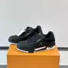 Louis Vuitton Men Black Leather Sneakers product view 3