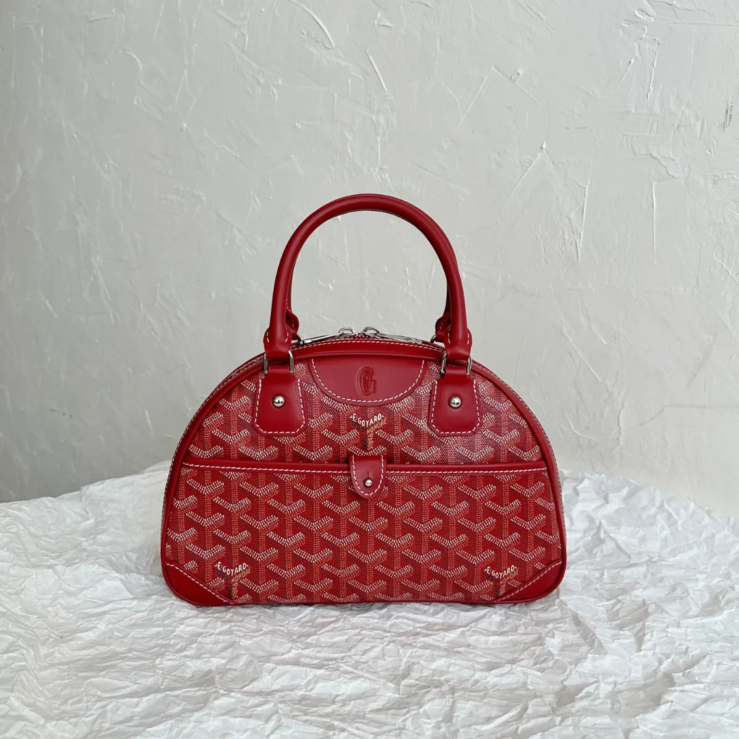 Goyard Saint Jeanne Bag Coated Canvas PM Red 9496843 product view 1