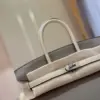 Hermès Birkin 25 Gray/Beige Customize Palladium Hardware Bag product view 2