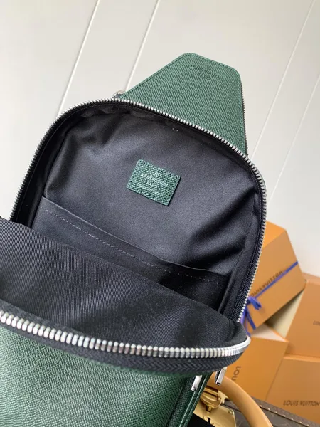 Louis Vuitton Avenue Slingbag 31 In Dark Green Taiga Leather Bag product view 7