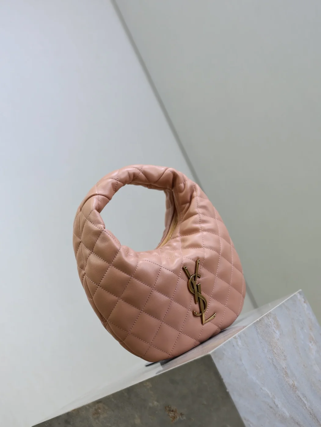 Saint Laurent 25S Icarino 17 In Hortensia Quilted Gold Hardware Bag product view 6