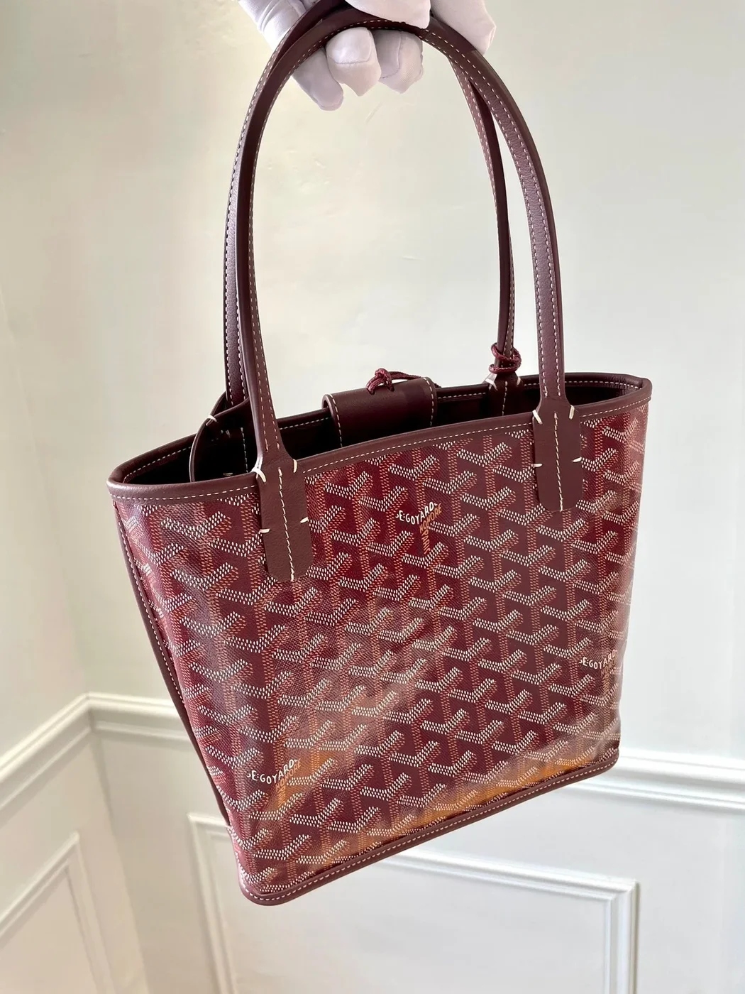 Goyard Anjou Mini in Burgundy Bag product view 6