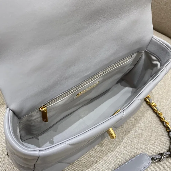 Chanel 19 Bag Small Light Grey product view 2