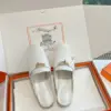 Hermès Women White Leather Mules product view 4