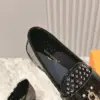 Louis Vuitton Women Black Patent Leather Loafers product view 2