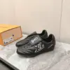 Louis Vuitton Women Black Leather Sneakers product view 4