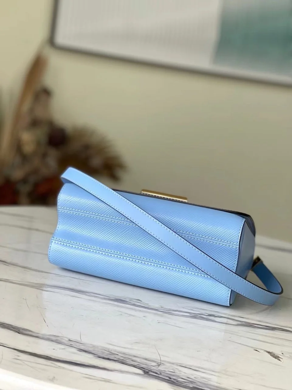 Louis Vuitton Twist Woman’s Blue Handbags 24 cm product view 7
