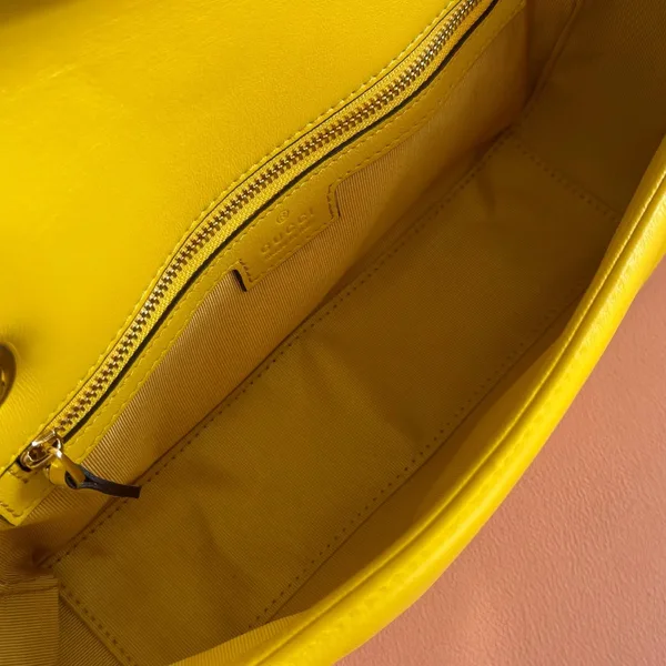 Gucci GG Marmont Bag 26 In Yellow Lambskin product view 4