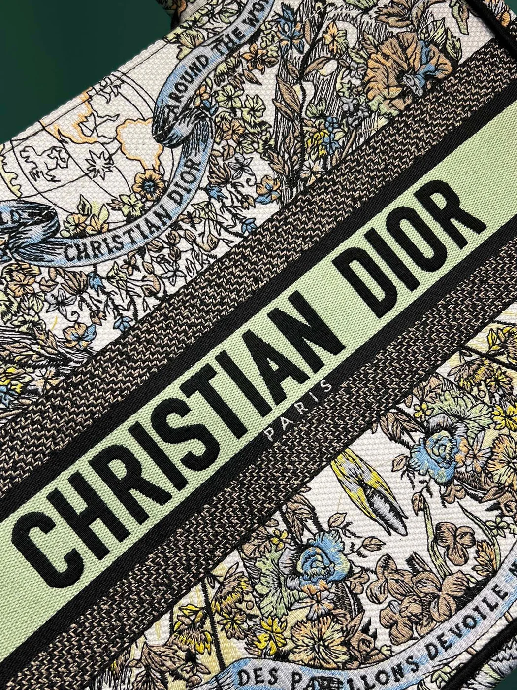Dior Book Tote Women’s Handbag Embroidered Fabric Size 36 cm product view 5
