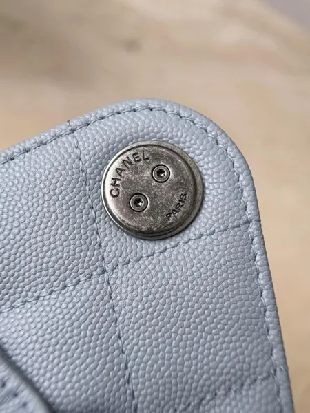 Chanel 25 Mini Blue Ruthenium Hardware Bag product view 7